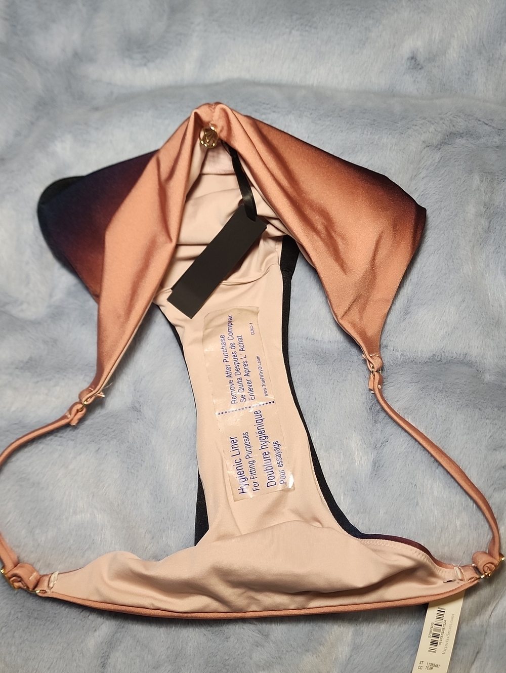 Victoria's Secret Blush to Navy Ombre Bandeau Bikini - Picture 12 of 12